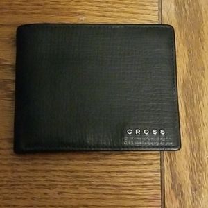 Black leather  cross wallet
